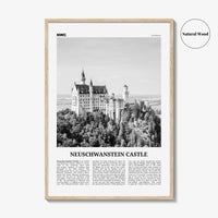Neuschwanstein Castle Print Black and White, Neuschwanstein Castle Wall Art, Neuschwanstein Castle Poster, Neuschwanstein Castle Photo