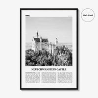 Neuschwanstein Castle Print Black and White, Neuschwanstein Castle Wall Art, Neuschwanstein Castle Poster, Neuschwanstein Castle Photo