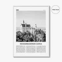 Neuschwanstein Castle Print Black and White, Neuschwanstein Castle Wall Art, Neuschwanstein Castle Poster, Neuschwanstein Castle Photo