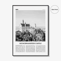 Neuschwanstein Castle Print Black and White, Neuschwanstein Castle Wall Art, Neuschwanstein Castle Poster, Neuschwanstein Castle Photo
