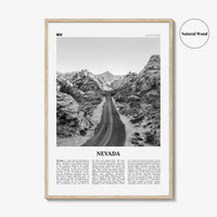 Nevada Print Black and White No 1, Nevada Wall Art, Nevada Poster, Nevada Photo, Nevada Wall Decor, USA, United States, North America