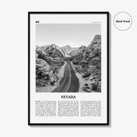 Nevada Print Black and White No 1, Nevada Wall Art, Nevada Poster, Nevada Photo, Nevada Wall Decor, USA, United States, North America