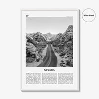 Nevada Print Black and White No 1, Nevada Wall Art, Nevada Poster, Nevada Photo, Nevada Wall Decor, USA, United States, North America