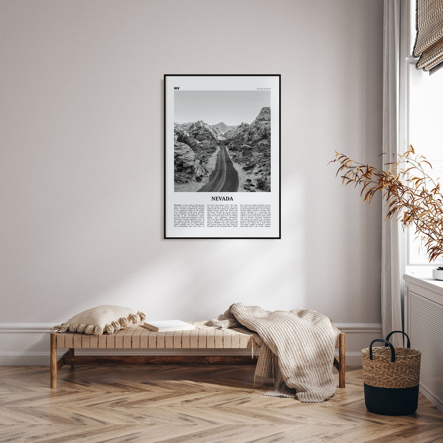 Nevada Travel B&W No 1 Poster