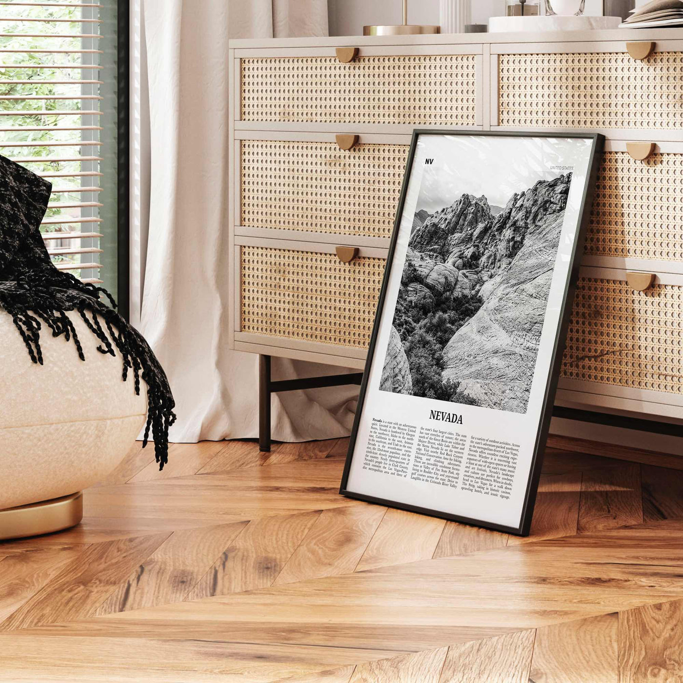 Nevada Print Black and White No 2, Nevada Wall Art, Nevada Poster, Nevada Photo, Nevada Wall Décor, Nevada Map, United States