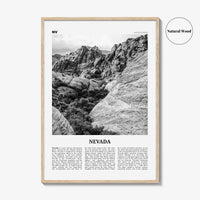 Nevada Print Black and White No 2, Nevada Wall Art, Nevada Poster, Nevada Photo, Nevada Wall Décor, Nevada Map, United States