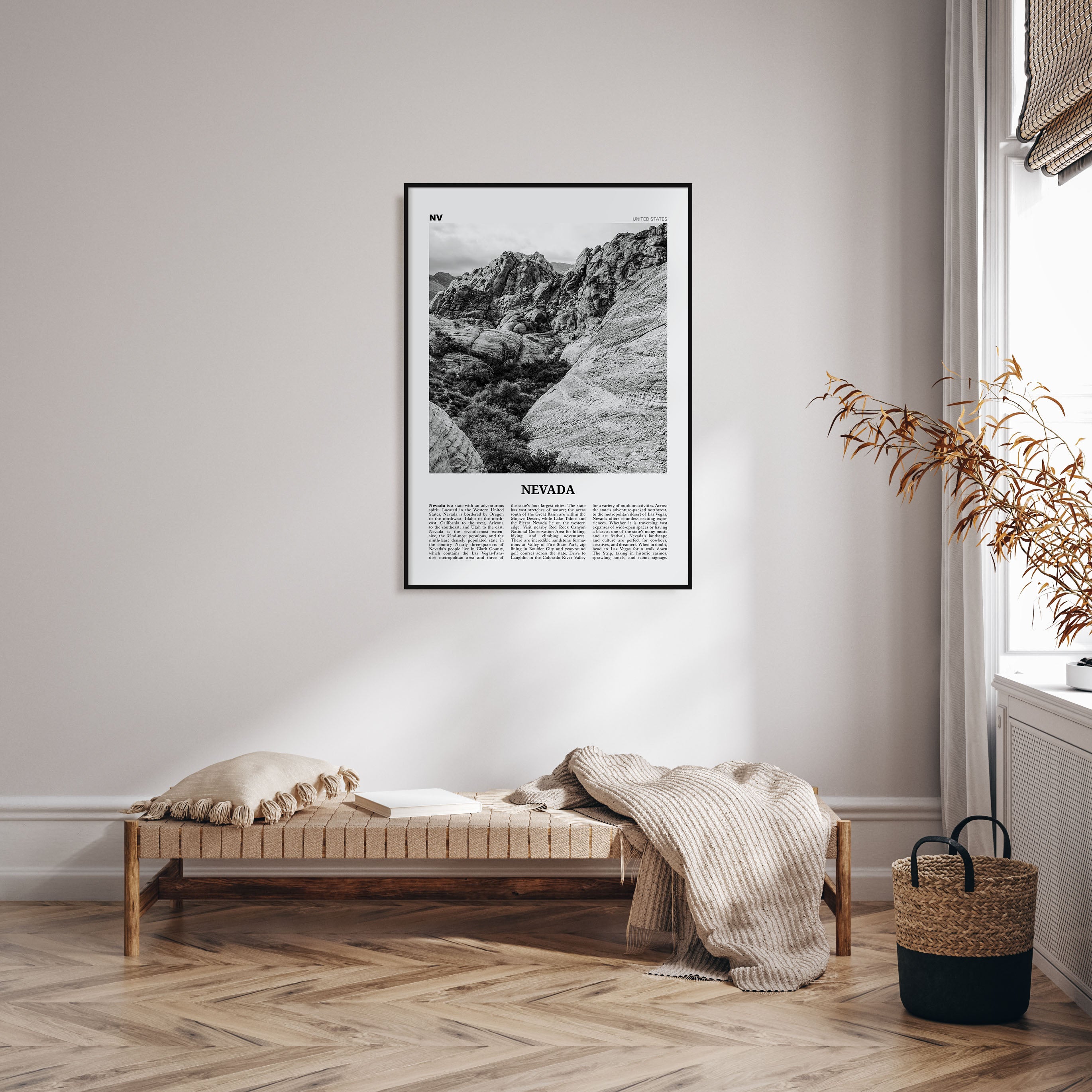Nevada Travel B&W No 2 Poster