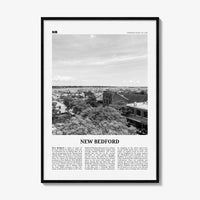 New Bedford Print Black and White, New Bedford Wall Art, New Bedford Poster, New Bedford Photo, New Bedford Wall Décor, Massachusetts, USA