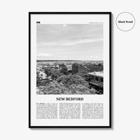 New Bedford Print Black and White, New Bedford Wall Art, New Bedford Poster, New Bedford Photo, New Bedford Wall Décor, Massachusetts, USA