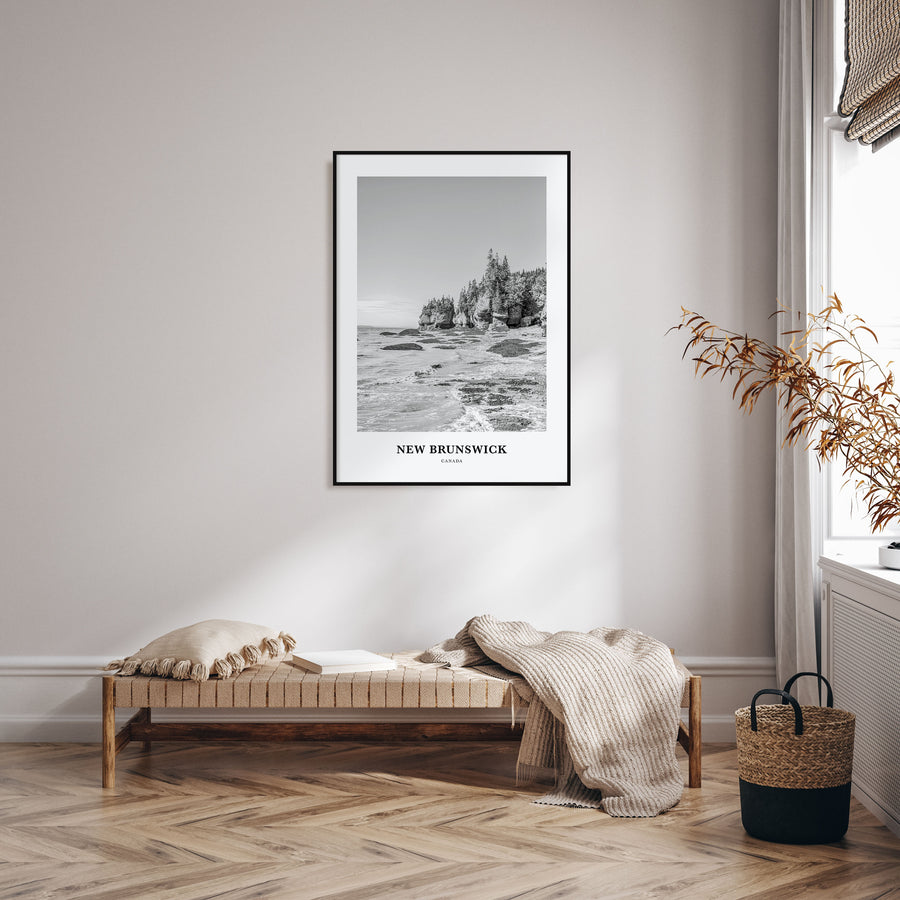 New Brunswick Portrait B&W Poster
