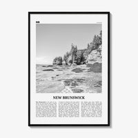 New Brunswick Print Black and White, New Brunswick Wall Art, New Brunswick Poster, New Brunswick Photo, New Brunswick Wall Decor, Canada