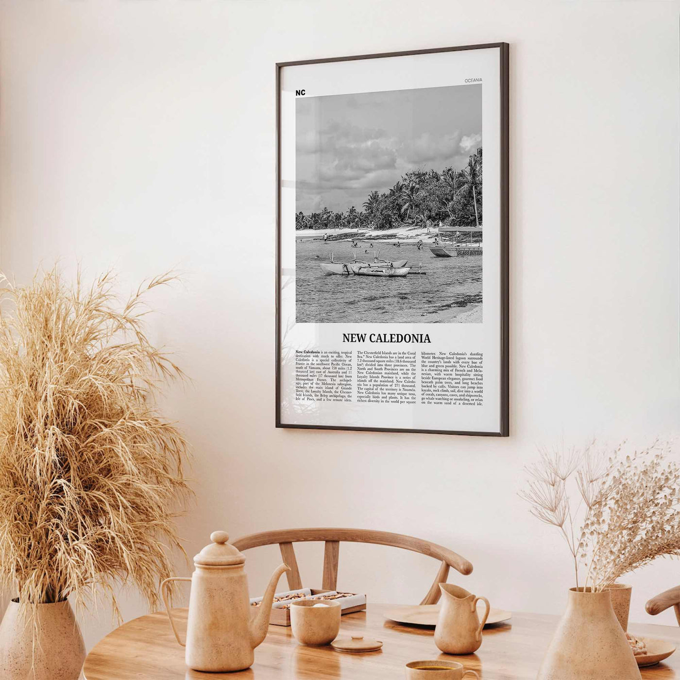 New Caledonia Print Black and White, New Caledonia Wall Art, New Caledonia Poster, New Caledonia Photo, Nouvelle-Calédonie, Oceania