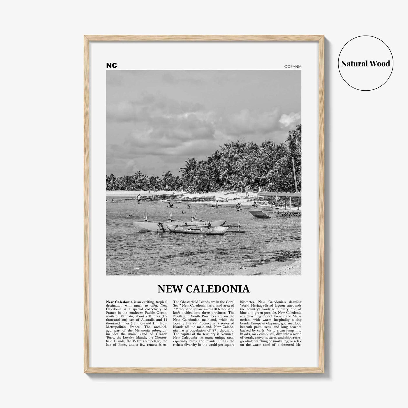 New Caledonia Print Black and White, New Caledonia Wall Art, New Caledonia Poster, New Caledonia Photo, Nouvelle-Calédonie, Oceania