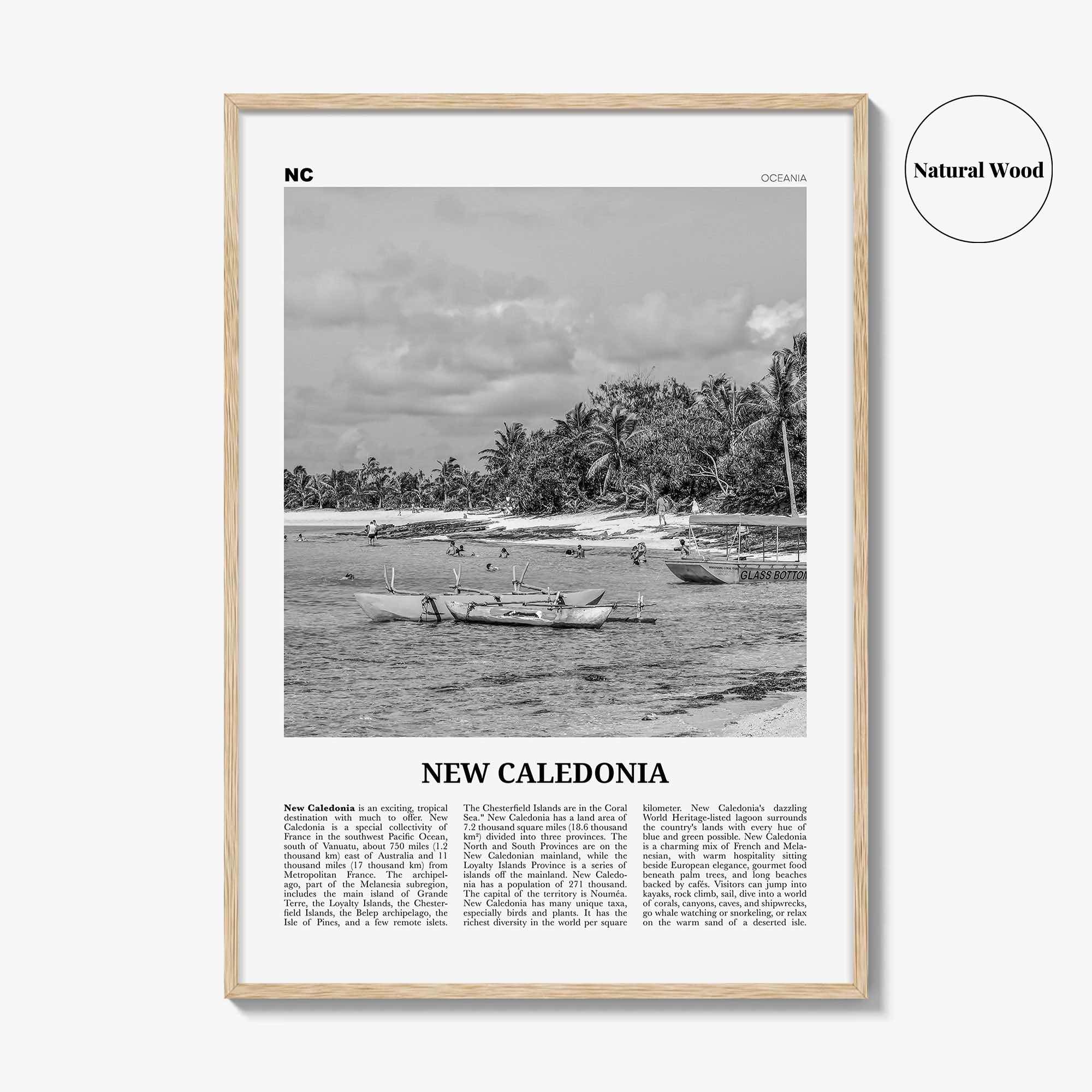 New Caledonia Print Black and White, New Caledonia Wall Art, New Caledonia Poster, New Caledonia Photo, Nouvelle-Calédonie, Oceania