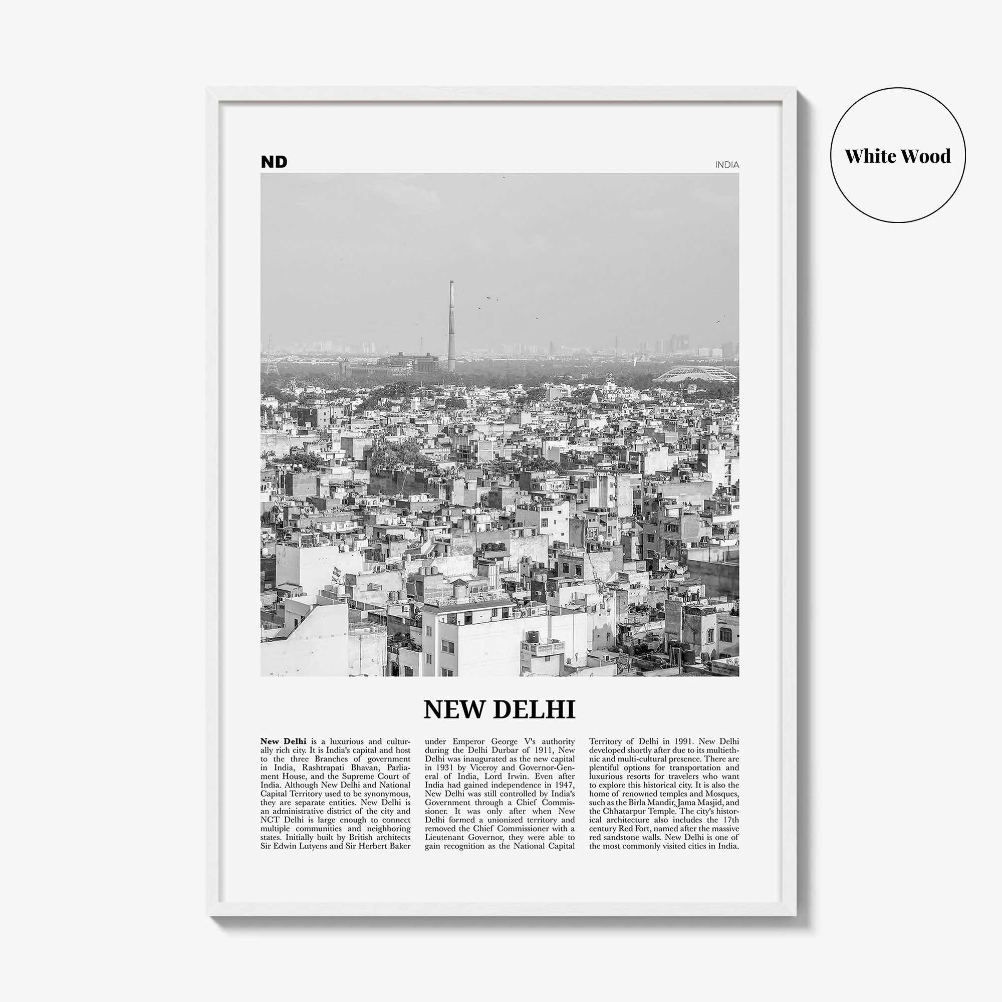 New Delhi Print Black and White, New Delhi Wall Art, New Delhi Poster, New Delhi Photo, New Delhi Wall Décor, India, Naī Dillī, Bhārat