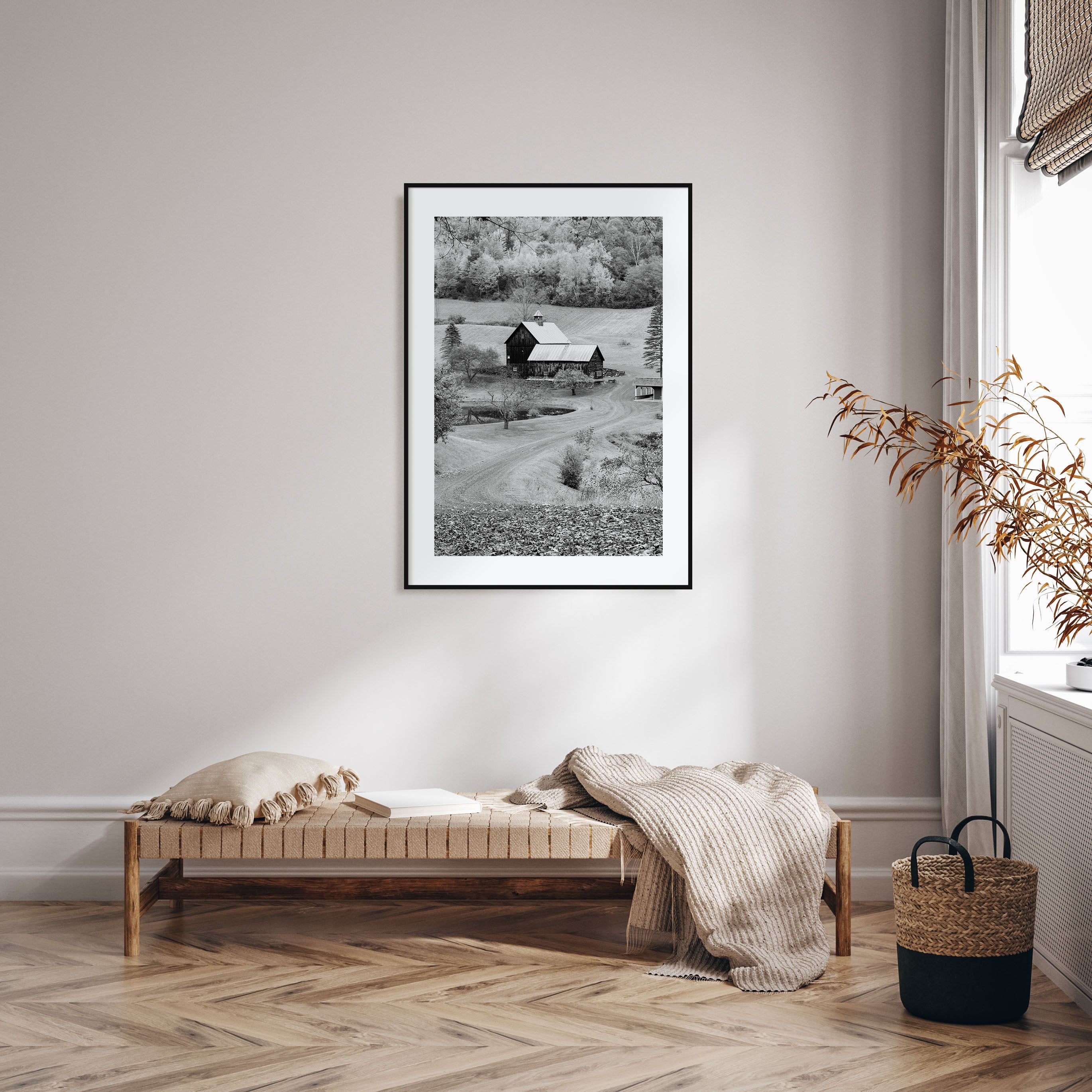 New England Photo B&W Poster