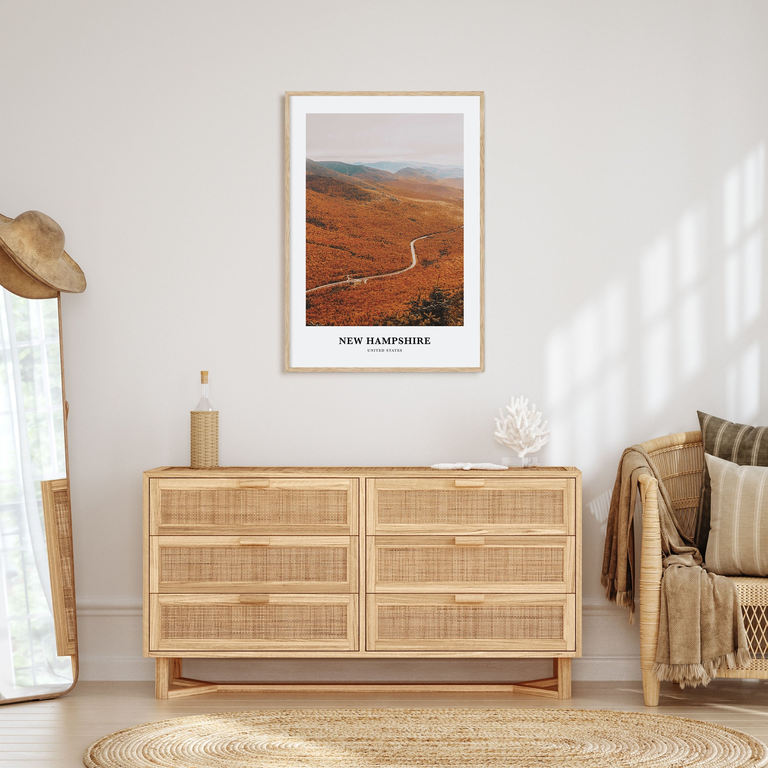 New Hampshire Portrait Color No 3 Poster
