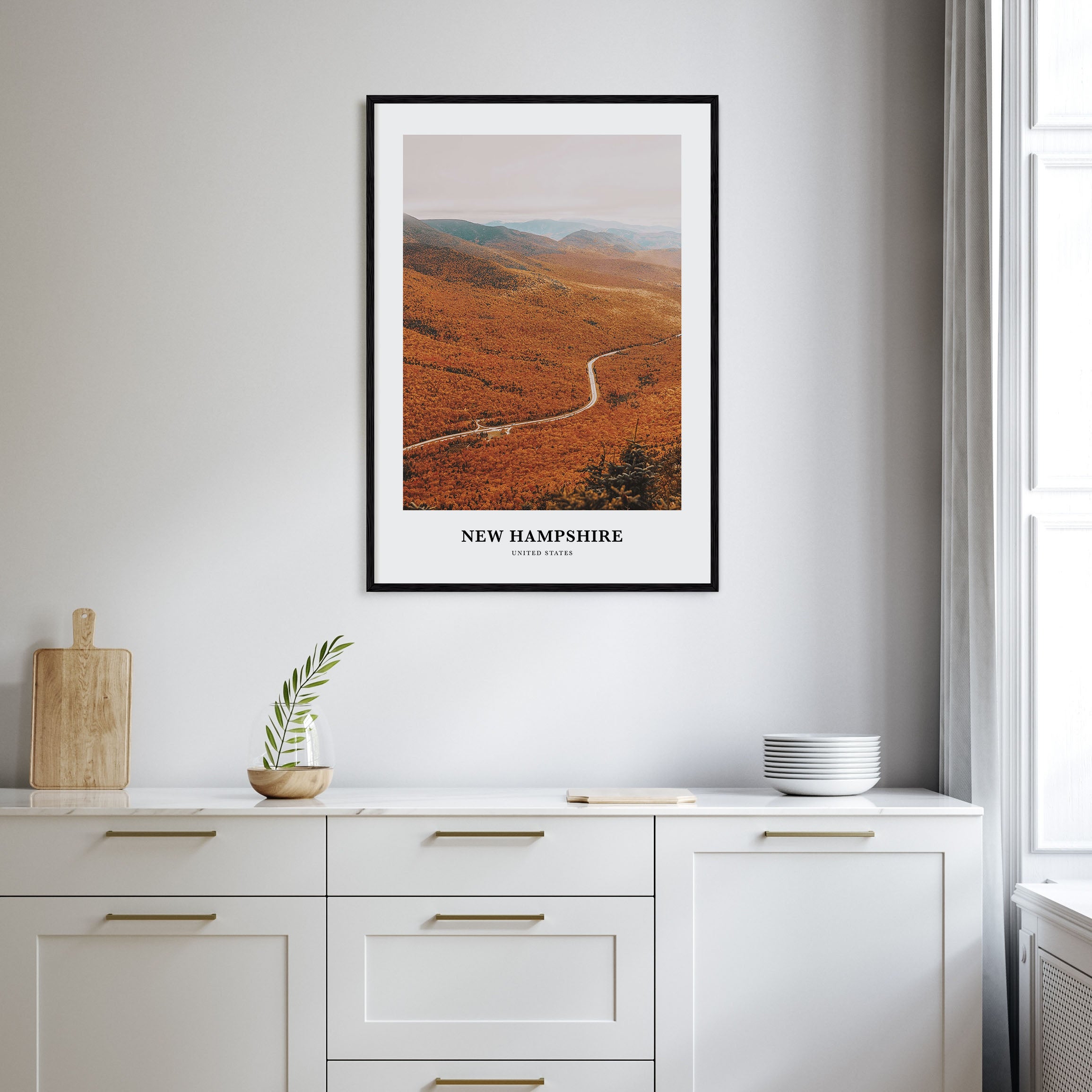 New Hampshire Portrait Color No 3 Poster