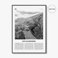 New Hampshire Print Black and White No 3, New Hampshire Wall Art, New Hampshire Poster, New Hampshire Photo, USA, United States