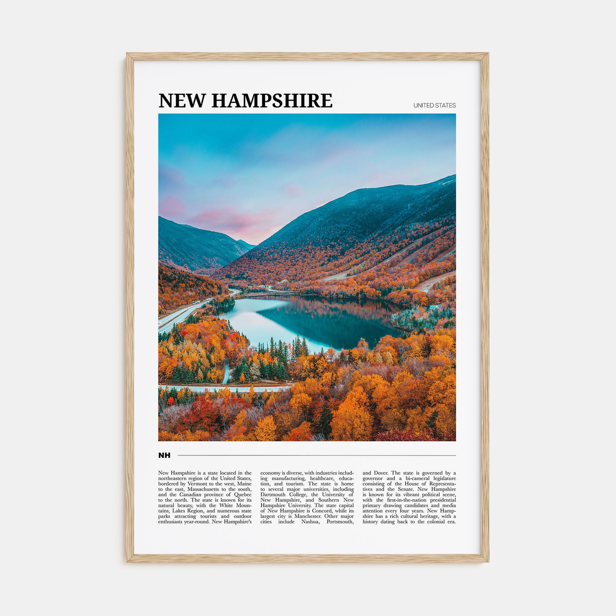 New Hampshire Travel Color No 2 Poster