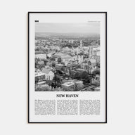 New Haven Travel B&W Poster