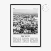 New Haven Print Black and White, New Haven Wall Art, New Haven Poster, New Haven Photo, Connecticut, USA, United States, North America