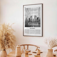 New Jersey Print Black and White No 3, New Jersey Wall Art, New Jersey Poster, New Jersey Photo, New Jersey Wall Decor, USA