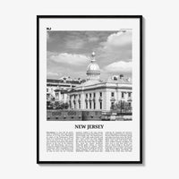 New Jersey Print Black and White No 4, New Jersey Wall Art, New Jersey Poster, New Jersey Photo, USA, United States, North America