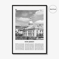 New Jersey Print Black and White No 4, New Jersey Wall Art, New Jersey Poster, New Jersey Photo, USA, United States, North America