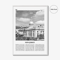 New Jersey Print Black and White No 4, New Jersey Wall Art, New Jersey Poster, New Jersey Photo, USA, United States, North America