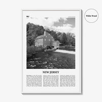 New Jersey Print Black and White No 5, New Jersey Wall Art, New Jersey Poster, New Jersey Photo, New Jersey Wall Décor, New Jersey Map