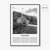 New Jersey Print Black and White No 5, New Jersey Wall Art, New Jersey Poster, New Jersey Photo, New Jersey Wall Décor, New Jersey Map