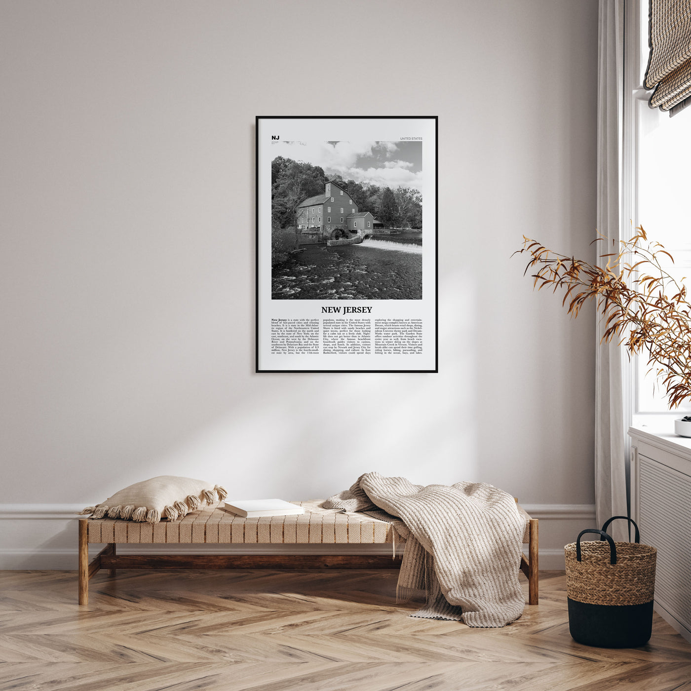New Jersey Travel B&W No 5 Poster