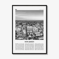 New Jersey Print Black and White No 6, New Jersey Wall Art, New Jersey Poster, New Jersey Photo, New Jersey Wall Décor, New Jersey Map