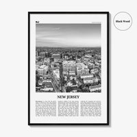 New Jersey Print Black and White No 6, New Jersey Wall Art, New Jersey Poster, New Jersey Photo, New Jersey Wall Décor, New Jersey Map