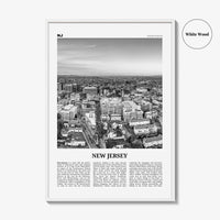 New Jersey Print Black and White No 6, New Jersey Wall Art, New Jersey Poster, New Jersey Photo, New Jersey Wall Décor, New Jersey Map