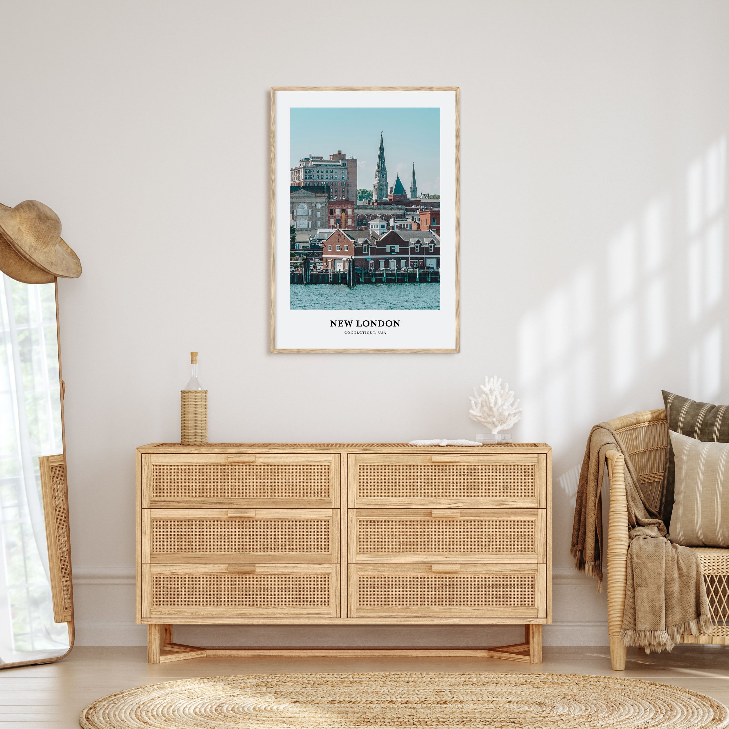 New London Portrait Color Poster