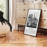 New London Print Black and White, New London Wall Art, New London Poster, New London Photo, New London Map, Connecticut, USA