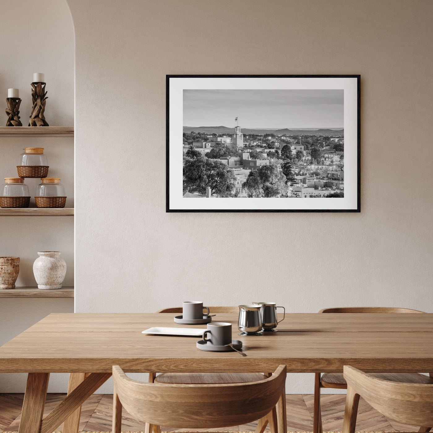 New Mexico Landscape B&W Poster
