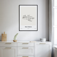 New Orleans Drawn No 1 Poster