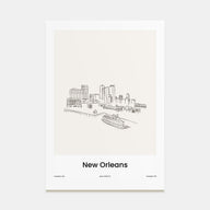 New Orleans Drawn No 1 Poster