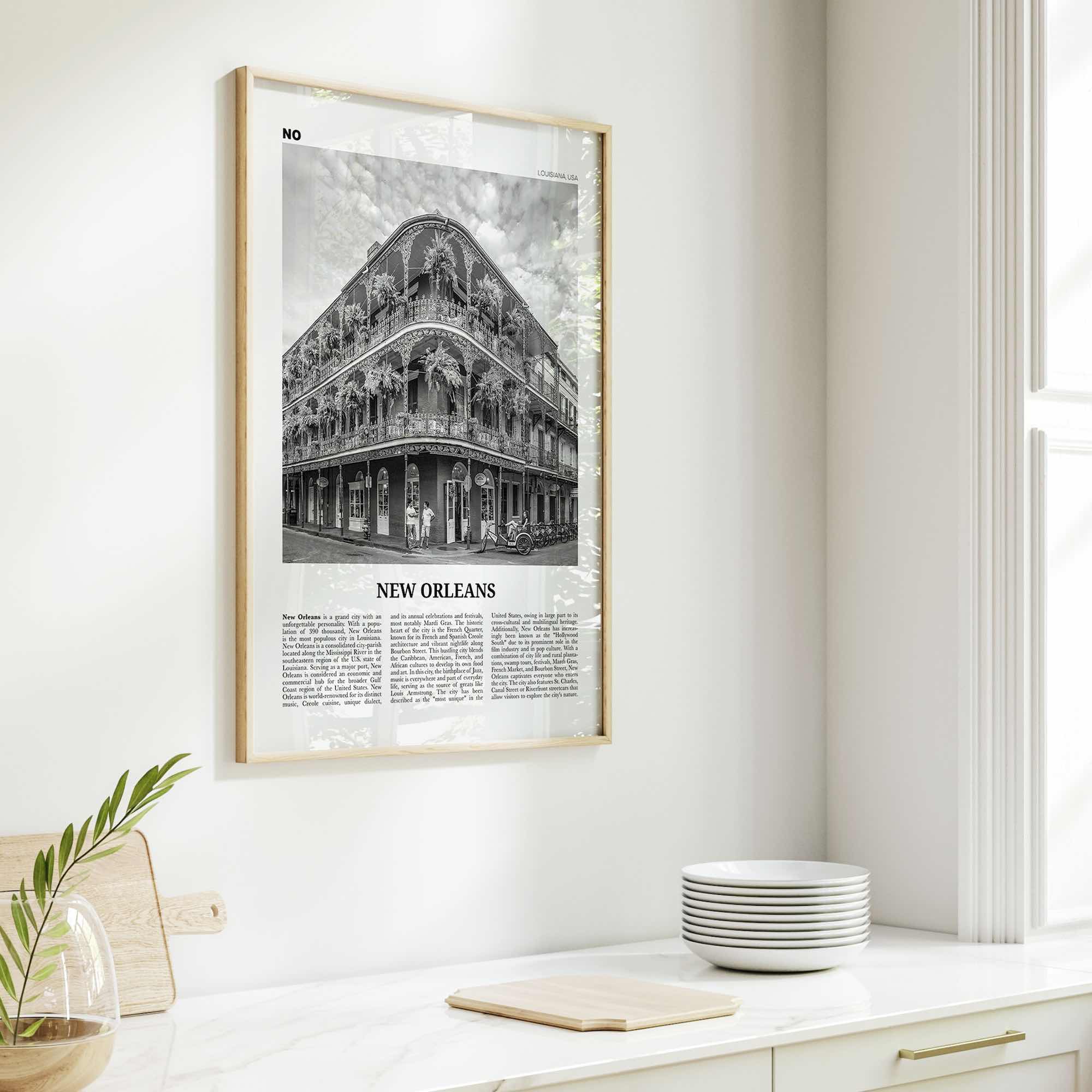 New Orleans Print Black and White No 1, New Orleans Wall Art, New Orleans Poster, New Orleans Photo, Louisiana Print, La Nouvelle-Orléans