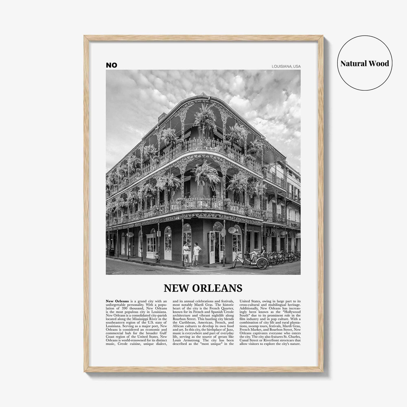 New Orleans Print Black and White No 1, New Orleans Wall Art, New Orleans Poster, New Orleans Photo, Louisiana Print, La Nouvelle-Orléans