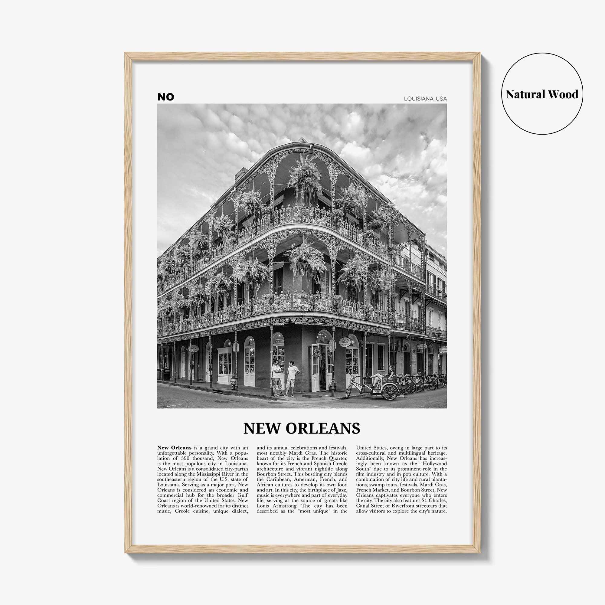 New Orleans Print Black and White No 1, New Orleans Wall Art, New Orleans Poster, New Orleans Photo, Louisiana Print, La Nouvelle-Orléans