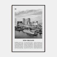 New Orleans Travel B&W No 4 Poster