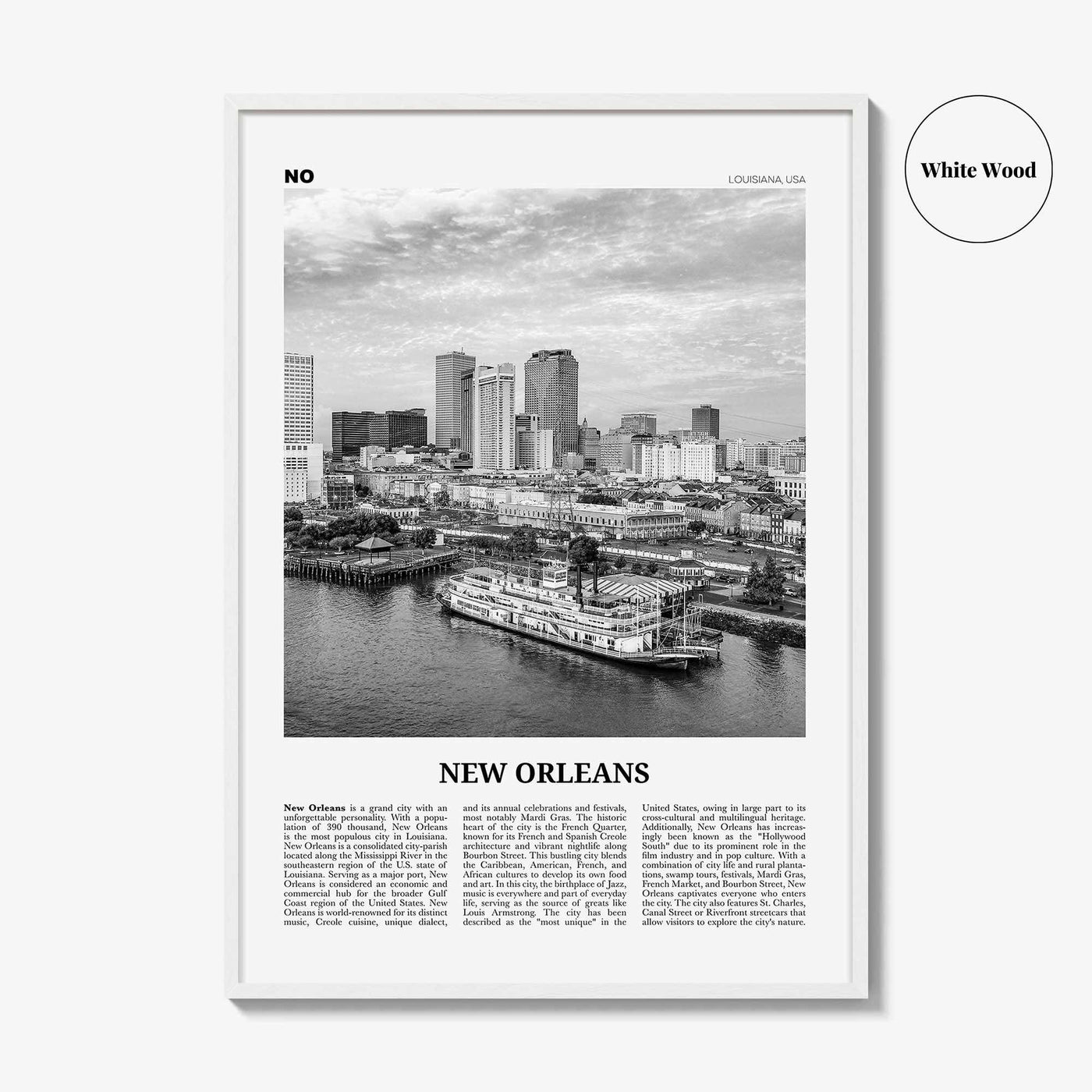 New Orleans Print Black and White No 4, New Orleans Wall Art, New Orleans Poster, New Orleans Photo, Louisiana Print, La Nouvelle-Orléans