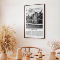 New Paltz Print Black and White, New Paltz Wall Art, New Paltz Poster, New Paltz Photo, New Paltz Wall Décor, New Paltz Map, New York, USA