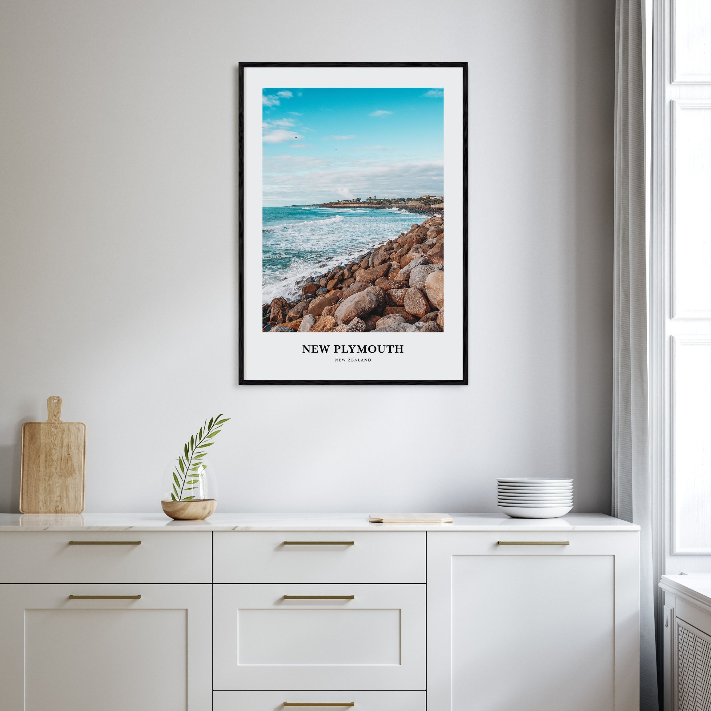 New Plymouth Portrait Color Poster