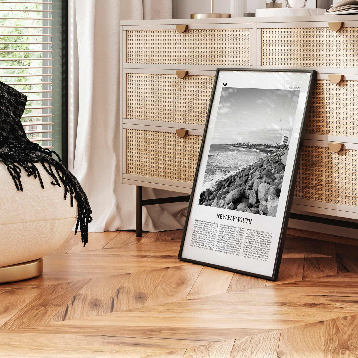 New Plymouth Print Black and White, New Plymouth Wall Art, New Plymouth Poster, New Plymouth Photo, New Plymouth Décor, New Plymouth Map