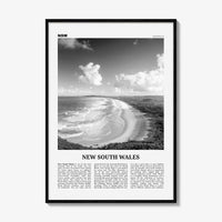 New South Wales Print Black and White, New South Wales Wall Art, New South Wales Poster, New South Wales Photo, Australia